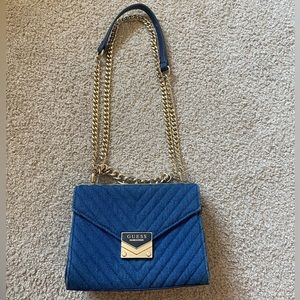 Guess Purse- Blue and Gold